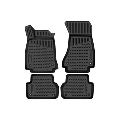 Bild av Element Perfekt passande premium 3D gummimattor golvmattor designade för Audi A4, Mk5 (B9), 20152024, limousine/avant/allroad, 4 delar.