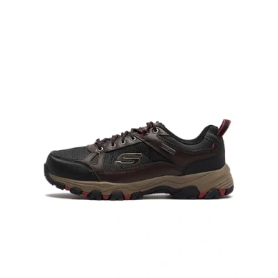 Bild av Skechers herr Selmen Cormack promenadsko, Choklad svart läder med syntetiskt nät, 39.5 EU