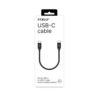Bild av Celly USBCUSBCCOT30BK USB laddningskabel svart Box