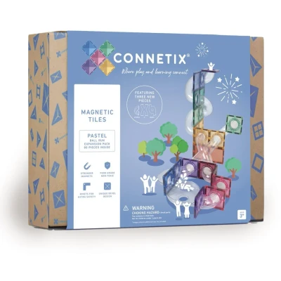Bild av CONNETIX Pastell Ball Run Expansionspaket, 80 stycken