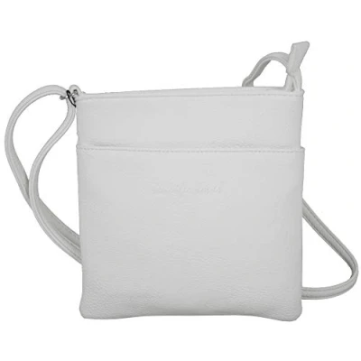 Bild av JENNIFER JONES Liten elegant axelväska för kvinnor crossbody väska kvällsväska (Vit)