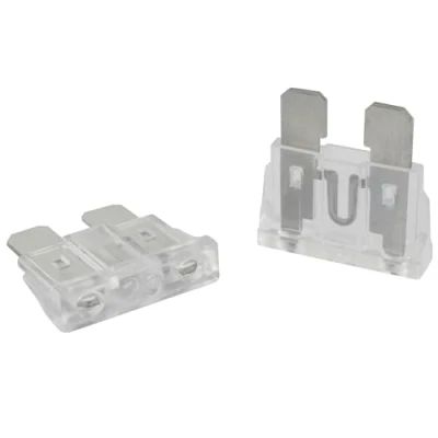 Bild av 5 stycken SeKi Standard ATO platt pluggsäkring 25 A vit; bilsäkring 19 mm plattsäkring 32 V/DC båt husvagn