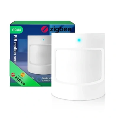 Bild av NOUS ZigBee PIR Smart Rörelsesensor, Lång Batteritid, 120 Vinkel, Kompatibel med Alexa, Google Home, Home Assistant, Tuya