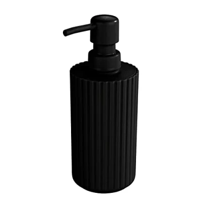 Bild av Allstar Minas tvåldispenser, påfyllningsbar dispenser för upp till 280 ml flytande plasttvål, diameter 7 x 18 cm, svart