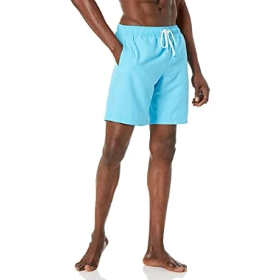 Bild av Amazon Essentials Herr 23 cm snabbtorkande badbyxor, vattenblå, Large