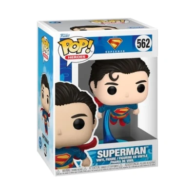 Bild av Funko Pop! DC: Superman 2025 samlarfigur i vinyl presentidé officiella varor leksaker för barn och vuxna filmfans