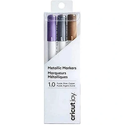 Bild av Cricut 2007085 Joy Metallic markörer 1.0, violett/silver/koppar (3 ct)