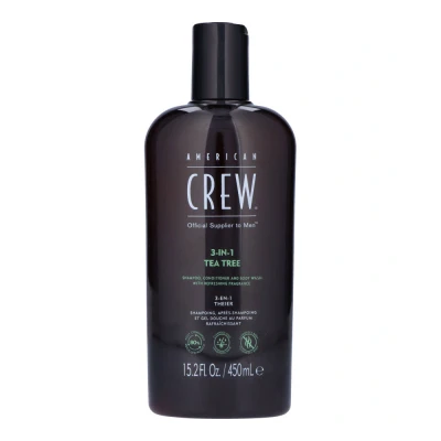 Bild av American CREW 3 IN 1 TEA TREE 450ML Schampo, Storlek: 450 ml, Winered