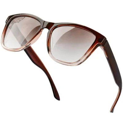 Bild av KANASTAL Mode Polariserade Solglasögon Dam Herr, Retro Bruna UV400 Skydd, Snygga Fyrkantiga Sunglasses för Kvinnor Män Körning Resor