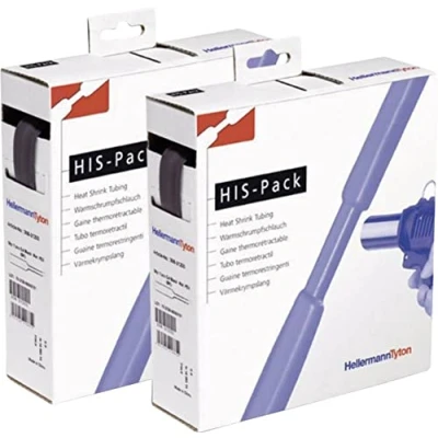 Bild av Hellermann Tyton HIS Pack Krympslang 2:1, svart 6,4/3,2 mm, 5 m