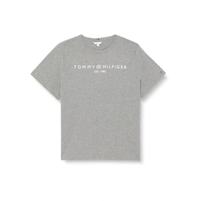 Bild av Tommy Hilfiger Curve LOGO Tshirt med print, Storlek: 48, Medium grey heather