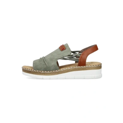 Bild av Rieker Damer V1261 sandal, Grön, 40 EU
