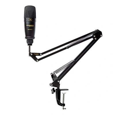 Bild av Marantz Professional Umpire USB mikrofon för inspelning, podcasting, streaming och gaming med bordsställ, popfilter hållare (shock mount)