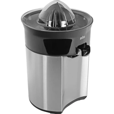 Bild av Braun CitrusQuick 5 CJ5050 BK Citruspress direkt juicepress anti droppdroppe automatisk start/stopp enkel rengöring serveringssystem inklusive skyddslock 60 W (svart)
