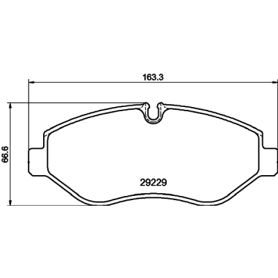 Bild av HELLA 8DB 355 005 511 Jeu de plaquettes frein préparé pour indicateur d&#039;usure avec vis d&#039;étrier accessoires IVECO: Daily 6