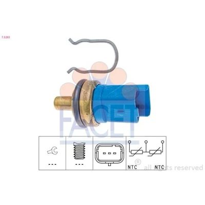 Bild av FACET 7.3293 Sonde de température, liquide refroidissement Made in Italy OE Equivalent PEUGEOT: 206 3/5 portes, 306 SW