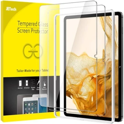 Bild av JETech Skärmskydd för Samsung Galaxy Tab S8 2022 / S7 2020 11 Tums med Enkelt Installation Verktyg, Härdat Glas Film, HD Klar, 2 Pack