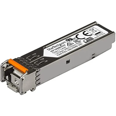 Bild av StarTech.com MSA Compliant Gigabit Fiber SFP transceiver 1000Base BX (Downstream) SM LC 10 km (mini GBIC) modul Ethernet