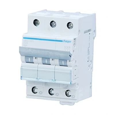 Bild av Hager MBS325 Leitungsschutzschalter 3 Polig, 6kA, B Charakteristik, 25A, QuickConnect, Module