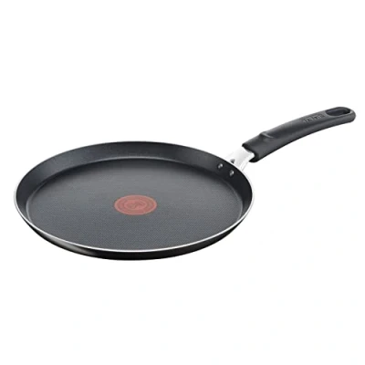 Bild av Tefal Pannkakspanna EJ INDUKTION 25 cm Svart Non Stick Beläggning Temperaturindikator Thermo Signal Easy Cook &amp; Clean B55509