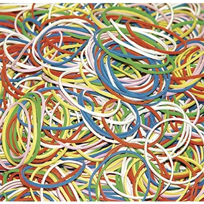 Bild av DONAU 7787001PL 99 gummiringar/gummiband, 100 g, olika färger