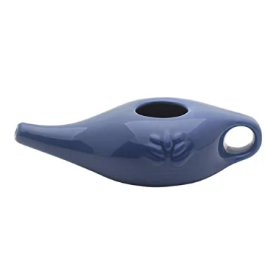 Bild av Neti Pot, Ceramic Sinus Rinse Bottle Nose Cleaner, Nasal Irrigation System, Washing Kit, Comfortable Spout Pot For Rhinitis Allergy (250ml)