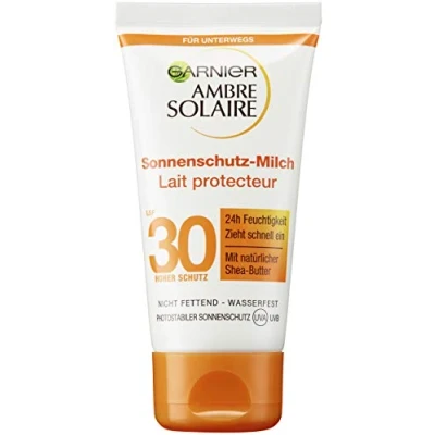 Bild av Garnier Ambre Solaire solskyddsmedel fuktgivande solskydd mjölk SPF 30ung (1 x 50 ml)