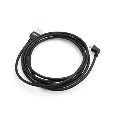 Bild av System S Micro USB 2.0 datakabel, laddningskabel 200 cm 90 graders vinklad höger vinkelkontakt 50927093ve