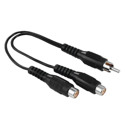 Bild av HAMA Adapter Audio Subwoofer RCA Plug to 2x Sockets