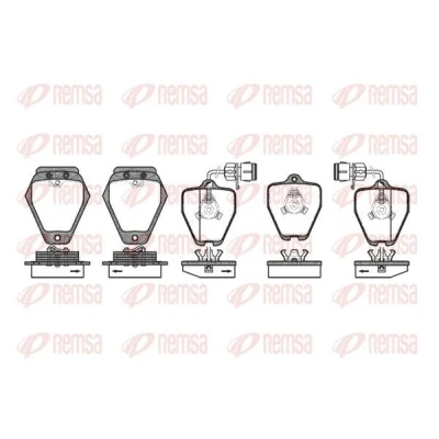 Bild av REMSA 0508.02 Jeu de plaquettes frein AUDI: A8 D2, 100 C4 Avant, A6 Avant