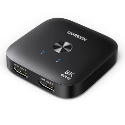 Bild av UGREEN HDMI Switch 2 In 1 Out 8K60Hz 4K240Hz/120Hz för PC/Laptop/PC5/PS5/Switch/Xbox/DVD etc.