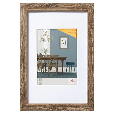 Bild av walther design EFX130N Fiorito Träram konstglas, 21x29,7 cm, valnöt