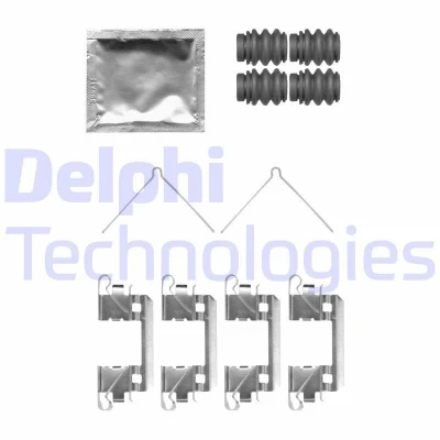 Bild av DELPHI LX0762 Kit d&#039;accessoires, plaquette de frein à disque HONDA: JAZZ 4