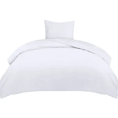 Bild av Utopia Bedding Påslakanset Mjukt Påslakan I Mikrofiber Polyester 140x200 cm Med 1 Örngott 65x65 För Sängkläder Vit