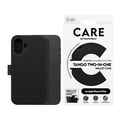 Bild av CARE by PanzerGlass Case Feature Tango Two in One Wallet iPhone 16 Plus