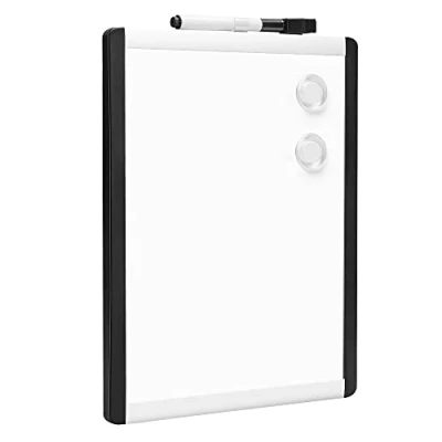 Bild av Amazon Basics Magnetisk torraderbar tavla, ram i plast/aluminium, vit, 21,6 x 28 cm