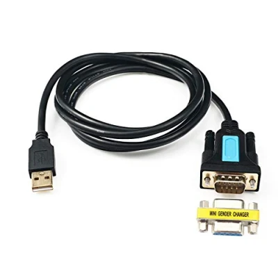 Bild av CABLEDECONN USB till RS232 adapter med Prolific PL2303 chipset 6 fot 2 m 2,0 hane DB9 seriell kvinnlig kabel för Windows XP, Vista, 7,8,10, Mac OS Linux