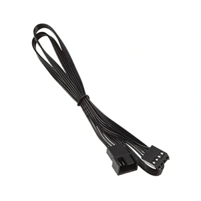 Bild av KOLINK 3 stift på 4 fläkt PWM förlängning. PC fläktkabel kompatibel med ATX stifts eller kylfläkt, fläktkabel. Extension Cable svart