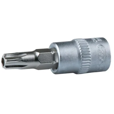 Bild av KS TOOLS 911.1466 Clé à douille DIN3120, ISO1174 TB27 Acier chrome vanadium avec perçage, Torx moleté