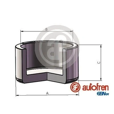 Bild av AUTOFREN SEINSA D025734 Piston, étrier de frein 30 Essieu Avant ALCON AUDI: Q7, A6 C6 Berline,