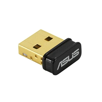 Bild av ASUS USB N10 trådlös N150 adapter, IEEE 802.11b/g/n, USB2.0 upp till 150 Mbps datahastighet, 64/128 bit WEP, TKIP, AES, WPA/WPA2 PSK (1x1n Nano), 90IG05E0 MO0R0R0R0R0R0R00