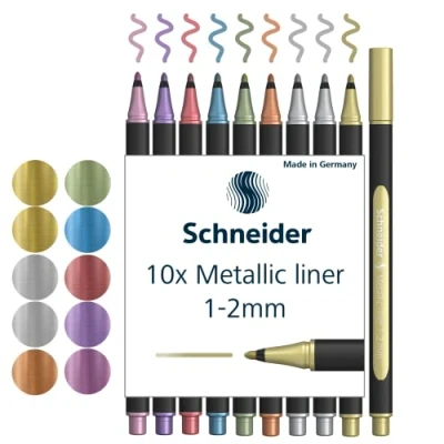 Bild av Schneider Paint It Metallicliner 020 (linjetjocklek 12 mm) 10 fodral sorterade