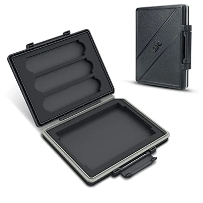 Bild av JJC bärbart SSD skyddsfodral förvaringsbox vattentålig för 6,5 cm intern Solid State enhet x1 + NVMe M.2 2280/2260/2242/2240/2230 Drive (SSD) x3