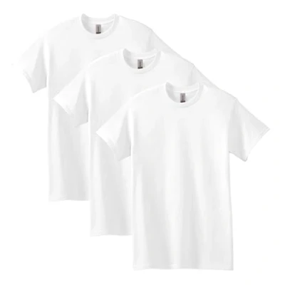 Bild av GILDAN herr T shirt i tung bomull, stil G5000, multipack, Vitt, XXL