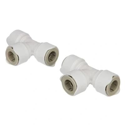 Bild av Val WX1502 snabbanslutning 15 mm lika tröja, dubbelgreppsdesign, för varmt och kallt vatten, halvstyv polyeten, vit
