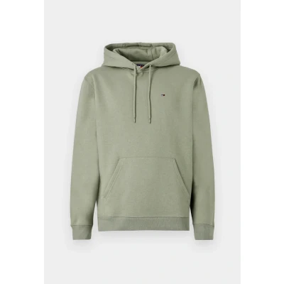 Bild av TOMMY JEANS herr TJM REG S FLAG HOODIE DM0DM20742, grön, XS, Grön (Utility Sage), XS