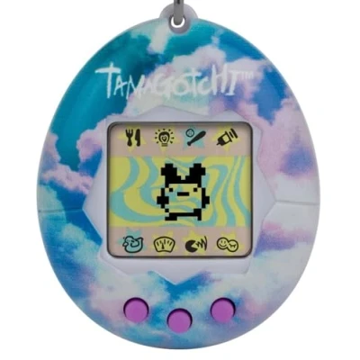 Bild av Bandai Tamagotchi Original Sky Shell Cyber Pet 90 tal vuxna och barn leksak med kedja Retro virtuella husdjur är fantastiska pojkar flickor leksaker eller gåvor för