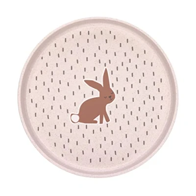 Bild av LÄSSIG Barntallrik utan melamin, BPA fri, för diskmaskin och mikrovågsugn/Plate Little Forest Rabbit