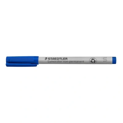 Bild av Staedtler 311 3 Lumocolor Universalstift S Spitze, 0.4 mm, 10 Stück, blau, Superfein (ca. 0,4 mm)