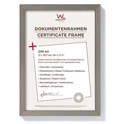 Bild av walther design tavelram stål 21 x 29,7 cm (DIN A4) Byggram JK130D